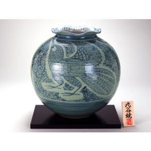 日本の伝統工芸品【九谷焼】8号花瓶 吉田屋花鳥 N174-08 : 九谷焼