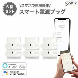 電源プラグ スマートプラグ スマートコンセント タイマー Gosund  gs-wp6-1-jp 6個セット 1年間保証付き
