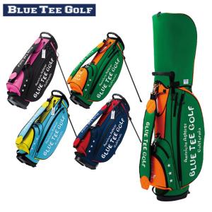 ブルーティゴルフキャディバッグ。美品！ネームプレート新品未使用付き。9インチ BLUE TEE GOLF（ブルーティーゴルフ） HI HAWAII ハワイ 9インチ