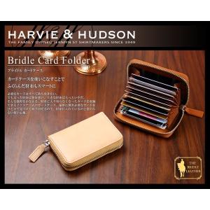 本革 カードケース メンズ レディース Harvie＆Hudson ハービーアンドハドソン ブライドル カードケース カード入れ メンズ LT-GS 11SP｜styleon