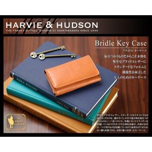 本革 キーケース メンズ 本革 送料無料 イギリスの老舗テーラー Harvie＆Hudson ハービーアンドハドソン ブライドル キーケース メンズ  LT-GS 11SP｜styleon