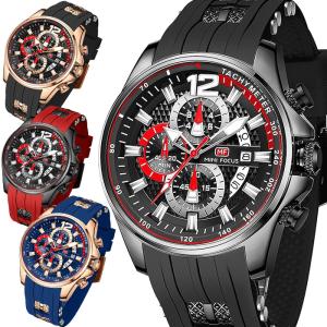 腕時計 メンズ クロノグラフ 1年保証 カレンダー クロノグラフ搭載