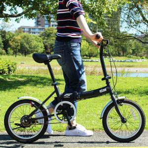 ミムゴ CHEVROLET シボレー 折り畳み自転車 16インチ ブラック