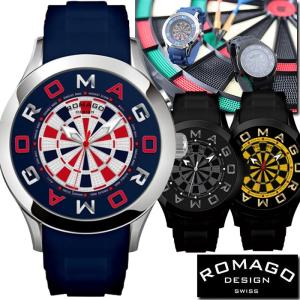 限定 ダーツ モデル 1年保証 正規 ROMAGO ロマゴ  ATTRACTION ミラー文字盤 ビッグフェイス 腕時計 BOX 保証書付 メンズ腕時計｜styleon