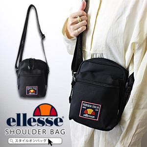 ellesse エレッセ ショルダーバッグ レディース メンズ ブラック 黒 ミニショルダー 軽量 軽い フェス アウトドア キャンプ 送料無料