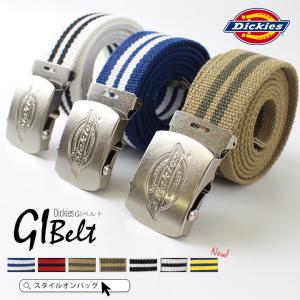 Dickies ディッキーズ ベルト ガチャベルト GIベルト メンズ レディース シンプル ユニセックス 男女兼用 シンプル 長さ調節 カジュアル レザー