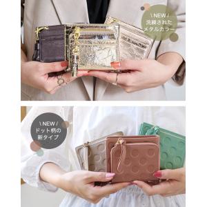 二つ折り財布 レディース 本革 牛革 財布 小...の詳細画像1