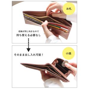 二つ折り財布 レディース 本革 牛革 財布 小...の詳細画像5