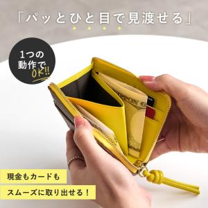 財布 レディース ミニ財布 L字ファスナー ミ...の詳細画像4