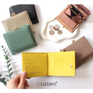 がま口 二つ折り財布 レディース 本革 財布 ...の詳細画像3