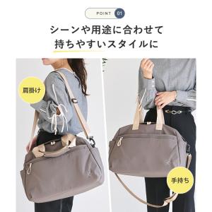 ボストンバッグ レディース 大容量 旅行 軽量...の詳細画像4