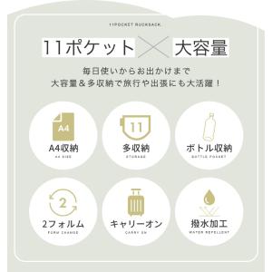 リュック レディース リュックサック A4 メ...の詳細画像5