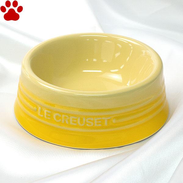ル・クルーゼ　ペットボール　S　ソレイユ　ペット　食器　おしゃれ　かわいい　イエロー　黄色　フードボ...