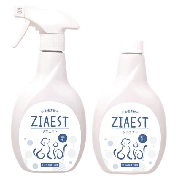 ペッツバリュー 消臭除菌剤 ジアエスト 本体+付替用　オールペット 次亜塩素酸水 日本製 国産 犬 ...