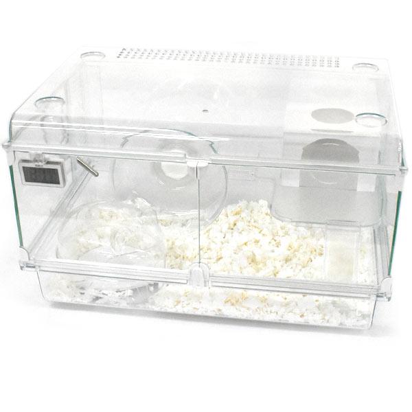 GEX　Harmony　グラスハーモニー　450N 給水器・回し車付き バスセット（床材・温湿度計・...