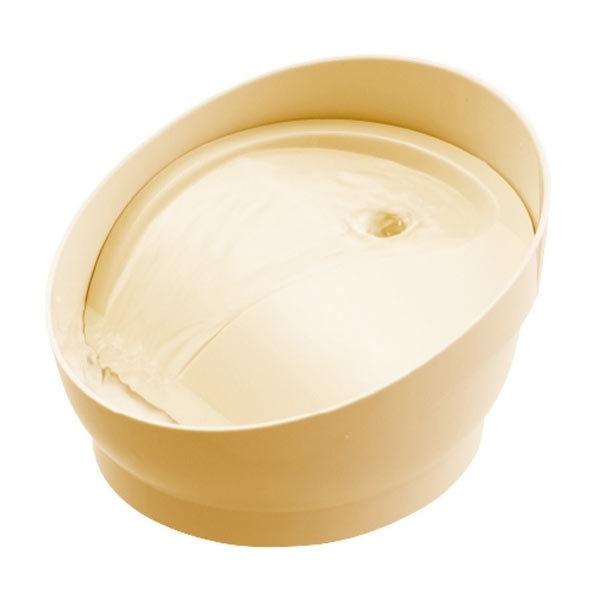 GEX　ピュアクリスタル　コパン　猫用　950mL　ベージュ　専用フィルター1枚付き　循環式　給水器...