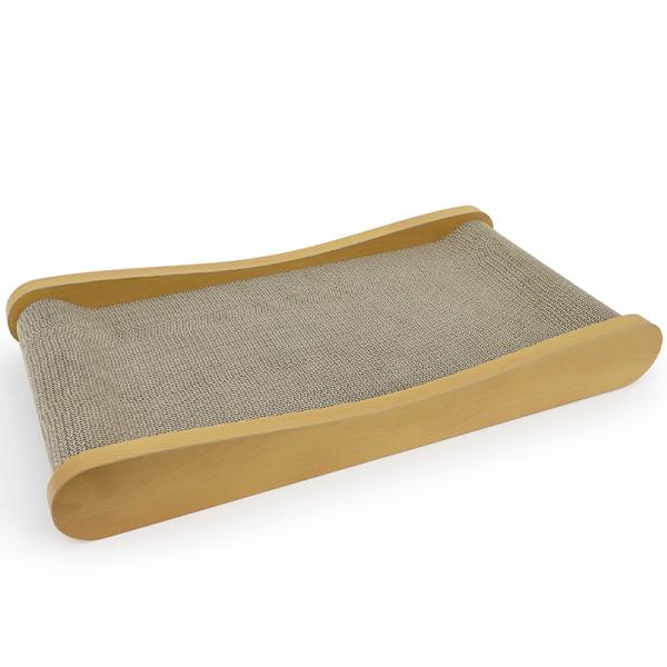 ペットプロ　HappyDays　ゴミが出にくいつめとぎベッド　L　猫用　爪とぎ　ベッド　つめとぎ　ガ...