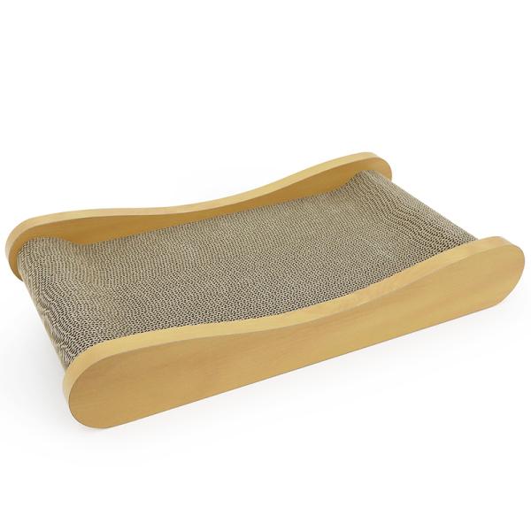 ペットプロ　HappyDays　ゴミが出にくいつめとぎベッド　M　猫用　爪とぎ　ベッド　つめとぎ　ガ...