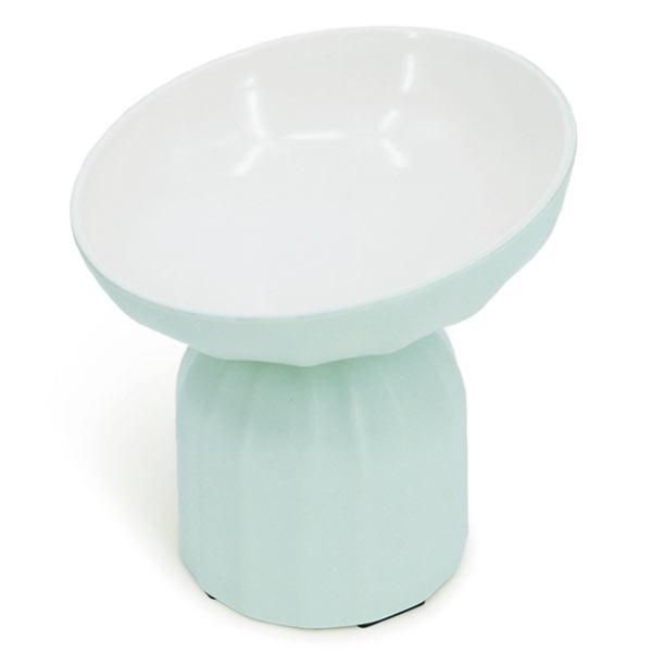 ペットプロ　HappyDays　猫用　らくらくフードボウル　グリーン　ペット　食器　取り外し可能　フ...