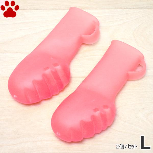 ペットアドバンス　ドッグブーツ　パウテクト　L　ピンク　2個入　中型犬 大型犬　日本製　オールシーズ...