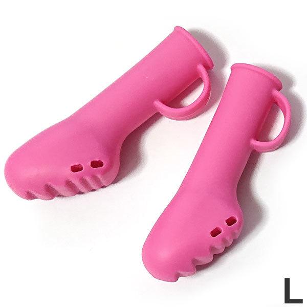 ペットアドバンス　ドッグブーツ　パウテクト　レインブーツタイプ　マットピンク　L　中型犬 大型犬 2...
