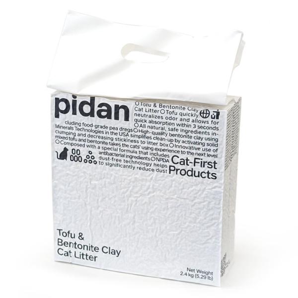 pidan　猫砂　おからベントナイトMIX　2.4kg（6L）　猫用　砂　ネコ砂　トイレ砂　オカラ　...