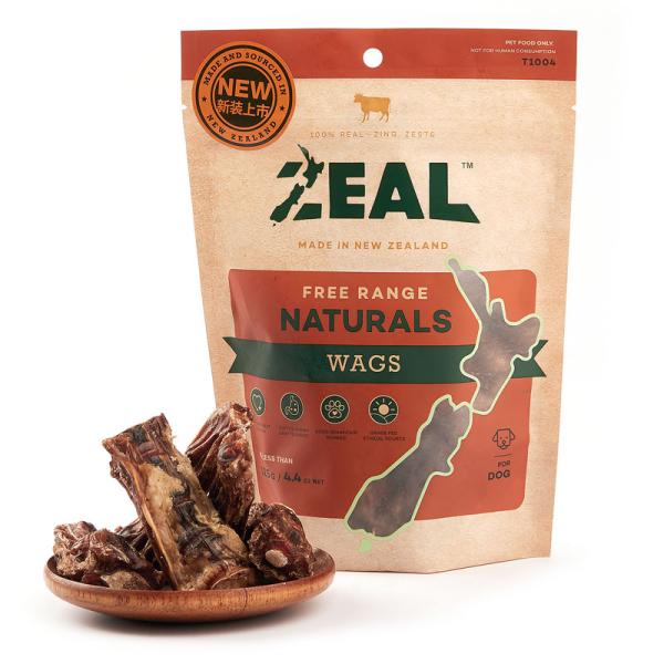 正規品　ZEAL エアドライ ナチュラルペットトリーツ フリーレンジ 仔牛のテール 125g　無添加...