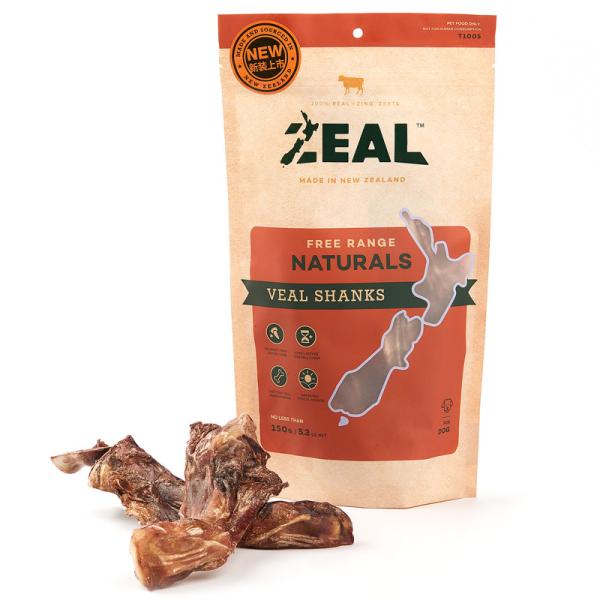 正規品　ZEAL エアドライ ナチュラルペットトリーツ フリーレンジ 仔牛のすね 150g　無添加 ...