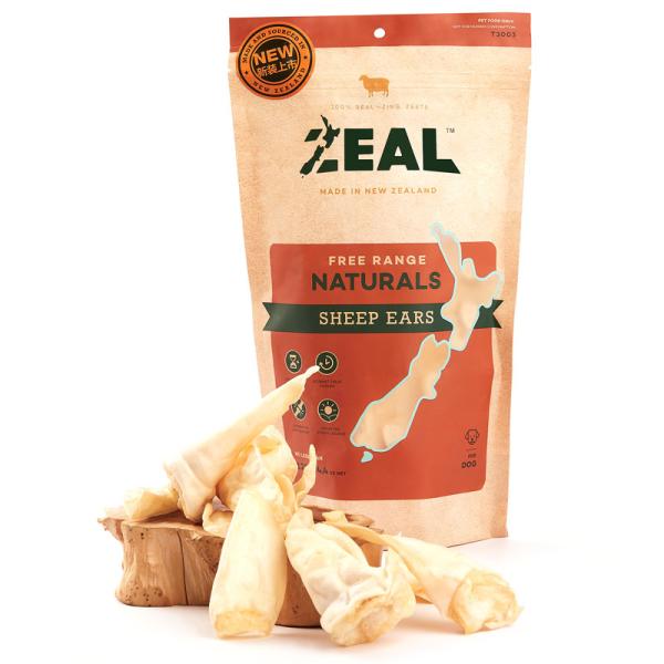 正規品　ZEAL エアドライ ナチュラルペットトリーツ フリーレンジ 羊の耳 125g　無添加 素材...