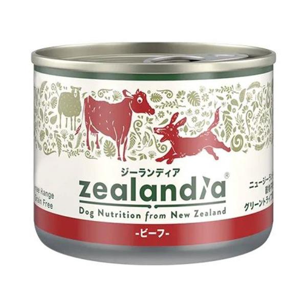 ジーランディア　犬缶詰　ビーフ　170g　成犬/高齢犬　グレインフリー　ウェットフード　ニュージーラ...