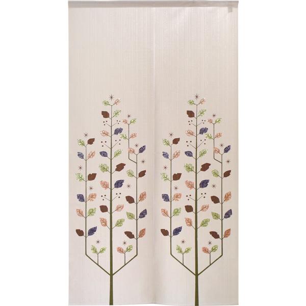 のれん　暖簾　洋風　シャープツリー   85×150cm　日本製　