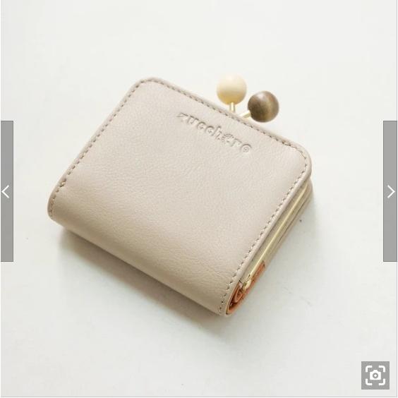 予約受付 ズッケロ zucchero 11120 木玉のがま口シリーズ 本革 財布 レディス がま口...