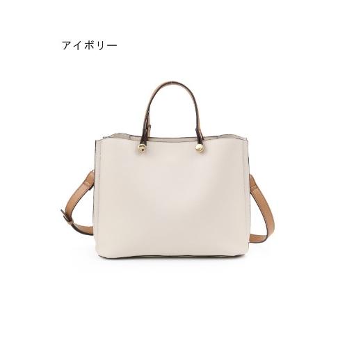 予約受付 MIAN ミアン 2231-114-1 CLIVIA 2wayハンドバッグ アイボリー レ...