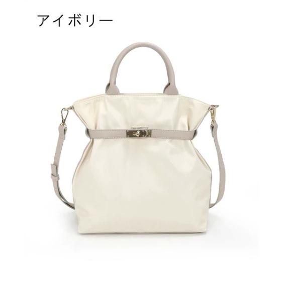 MIAN ミアン 2251-223-1 軽量素材ベルトデザイン2wayトートバッグ レディース