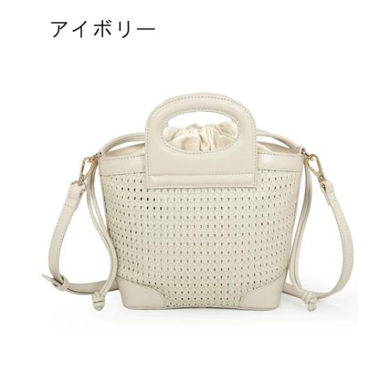 MIAN ミアン 2261-239-1 メッシュ2wayトートバッグレディース