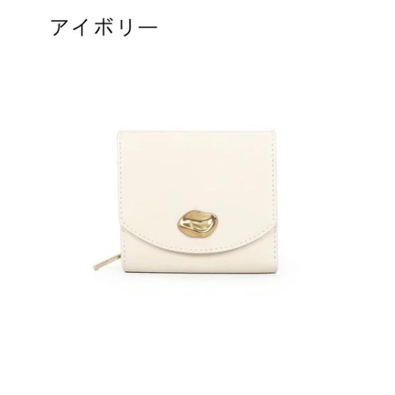 MIAN ミアン 2261-920-2 CAMELLIA 牛革ニュアンスパーツ二つ折り財布 レディー...