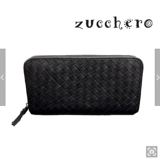 zucchero ズッケロ 40135 長財布 本革 財布 ラウンド 細メッシュ