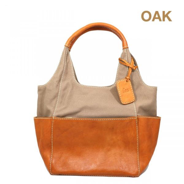 zucchero ズッケロ 47851 キャンバス素材×カウレザーハンドバッグ