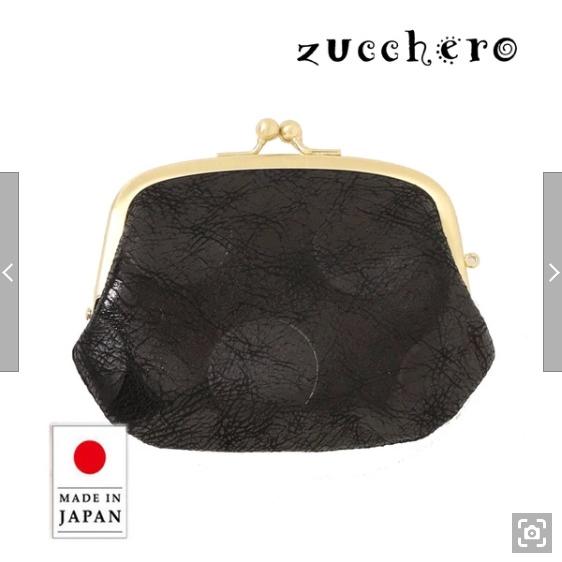 ズッケロ zucchero 55493 ゴートレザー がま口財布 小銭入れ レディス 箔加工 ドット...