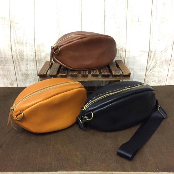 Lien リアン LT22130 栃木レザージーンズラグビーボール型ショルダーバッグ 日本製