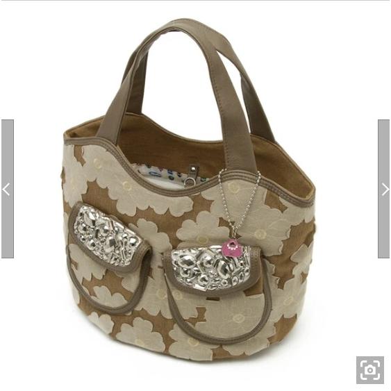 SAVOY サボイ SM154115203 デニム地に花柄を合わせたバッグ