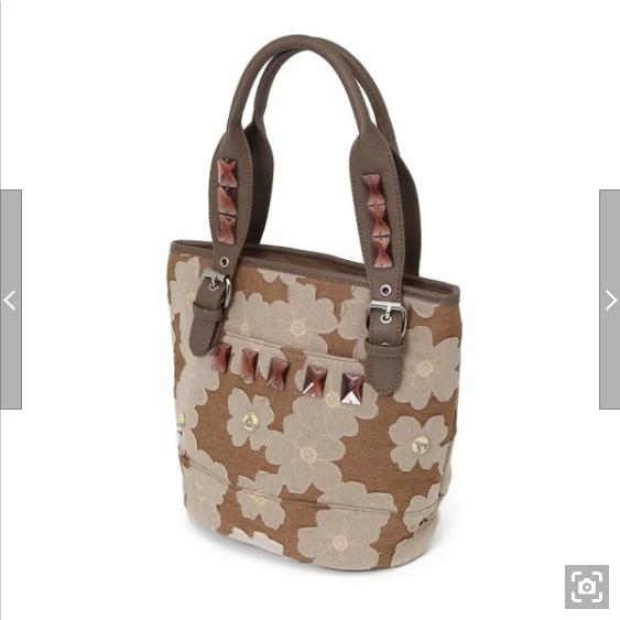 SAVOY サボイ SM15419103 デニム地に花柄を合わせたバッグ