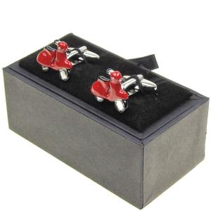 スクーター 赤 81860200 モチーフカフスボタン カフリンクス