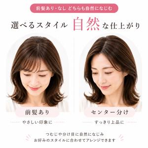 ヘアピース 部分ウィッグ 頭頂部ウィッグ ピン...の詳細画像4