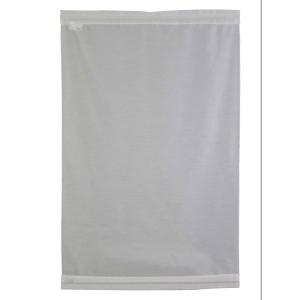 カフェカーテン　小窓用　縦長窓　 巾70cmｘ丈110cm　UVカット  防炎　ボイル　 ホワイト　 日本製