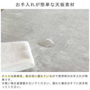 コンクリート風色 折り脚ローテーブル 幅80×...の詳細画像4