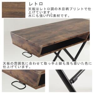 昇降テーブル 収納棚付き リフティングテーブル...の詳細画像3