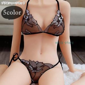 ブラジャー 三角ブラ Tバックショーツ 紐パン ...の商品画像