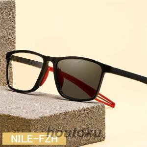 遠近両用 メガネ 老眼鏡 UVカット 調光 サ...の詳細画像1