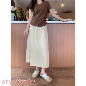 スカーチョ ワイドパンツ ガウチョパンツ レデ...の詳細画像2